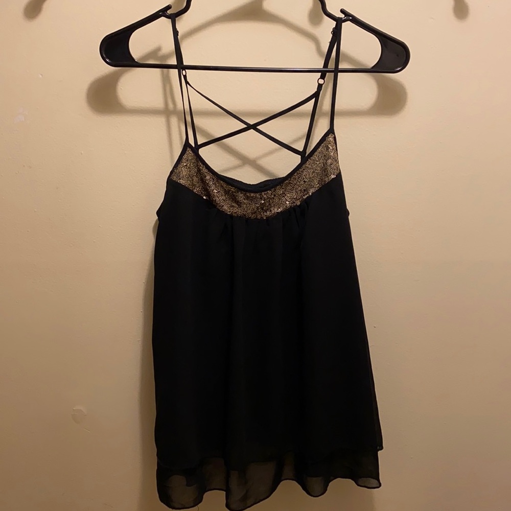 Beautiful Black and Gold Top